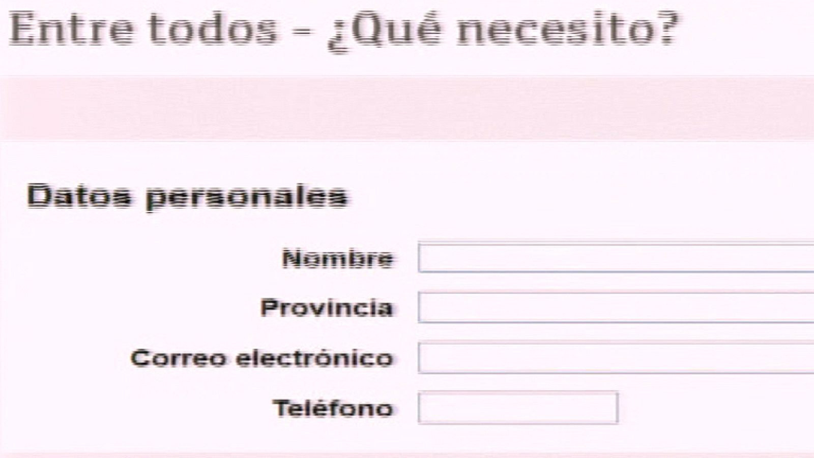 ¿Cómo rellenar el formulario de ayuda de 'Entre todos'?