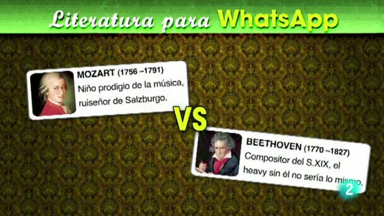 Literatura para Whatsapp: Mozart escribe a Beethoven - Ver ahora