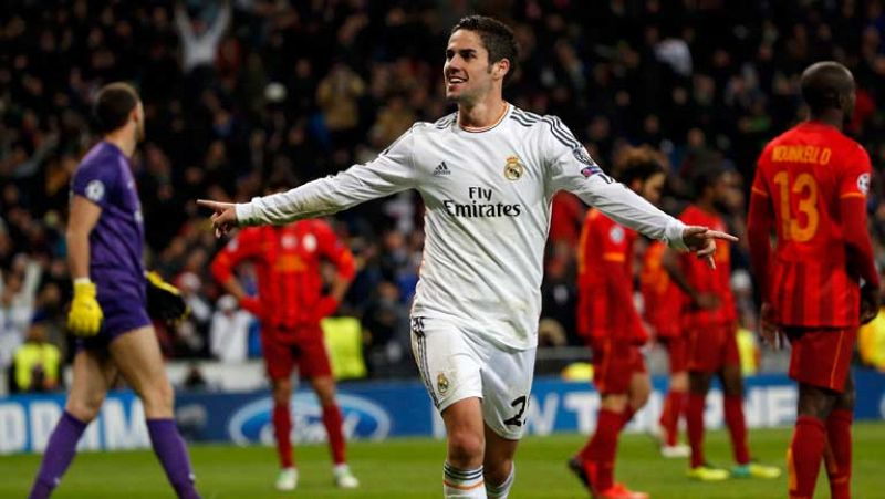 El jugador del Real Madrid Isco ha cerrado el marcador ante el Galatasaray con un gol soberbio en el minuto 80, en el que ha hecho gala de su habilidad técnica.