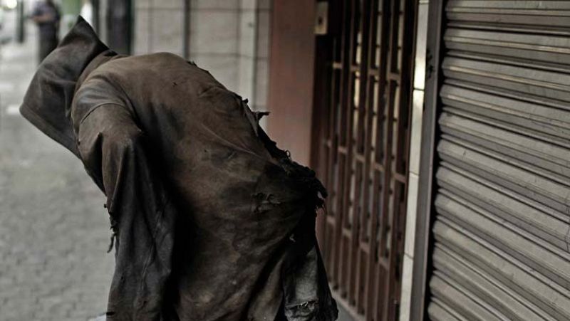 Los "sin techo" soportan mucho frío en esta época del año