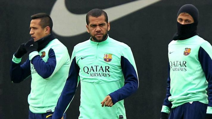 Telediario 1 - Martino no contará con Alves para el choque ante el Athletic