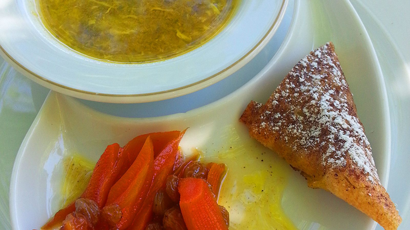 Breua de pollo, menú nazarí