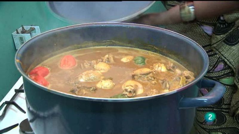 Babel en TVE - Sabores del mundo: Caldu di mankara y de tcheben en Zaragoza