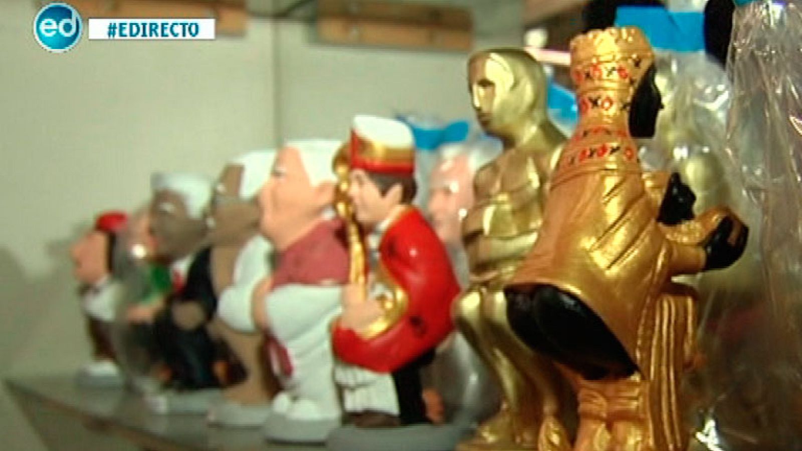 España Directo- El caganer más polémico de este año: la virgen de Montserrat
