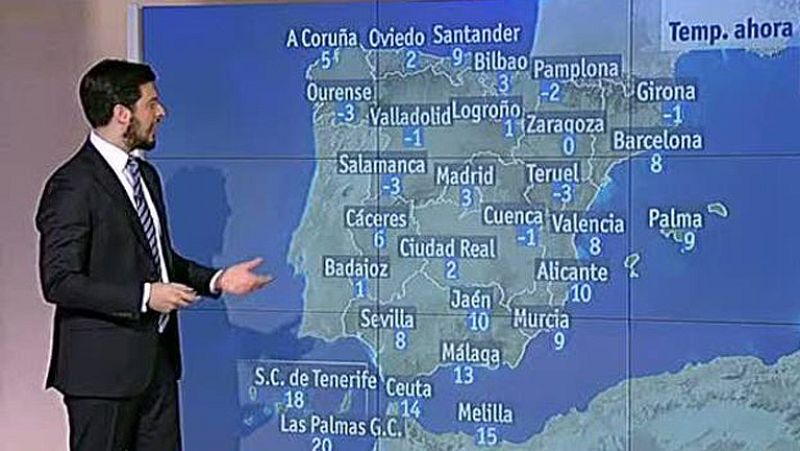 Suben ligeramente las temperaturas en la Península