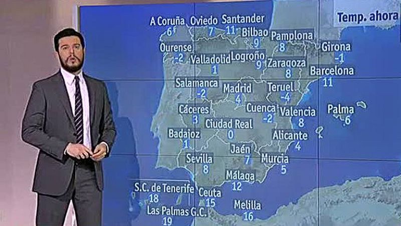 Chubascos en Canarias y en el norte peninsular con temperaturas en descenso