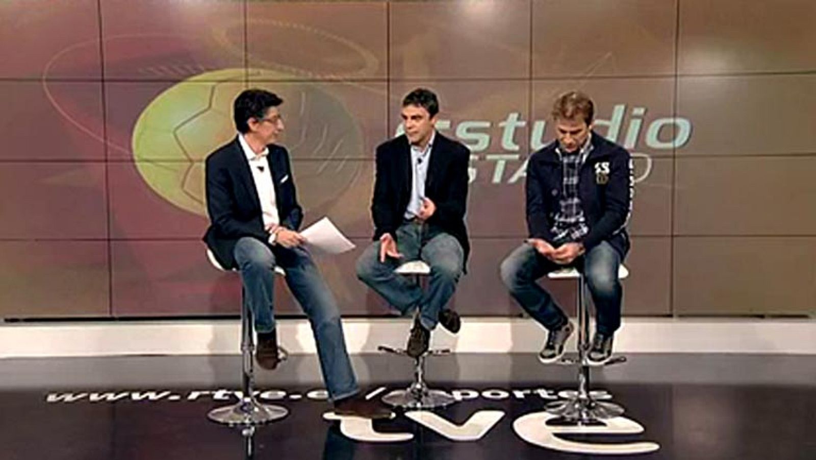 Estudio Estadio reunió a tres de los integrantes de una de las mejores generaciones del Real Madrid: Manolo Sanchís, Rafael Martín Vázquez y Miguel González 'Míchel'.