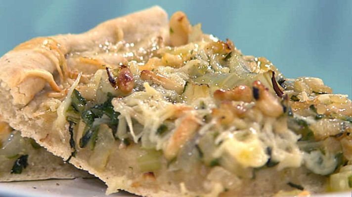 Cocina con Sergio - Coca con acelgas gratinadas