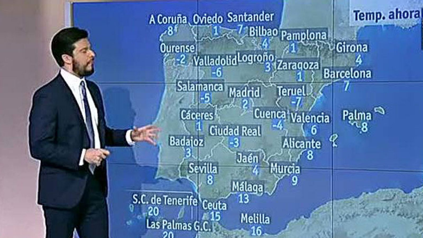 Fuertes lluvias en Canarias y temperaturas bajas en la Península