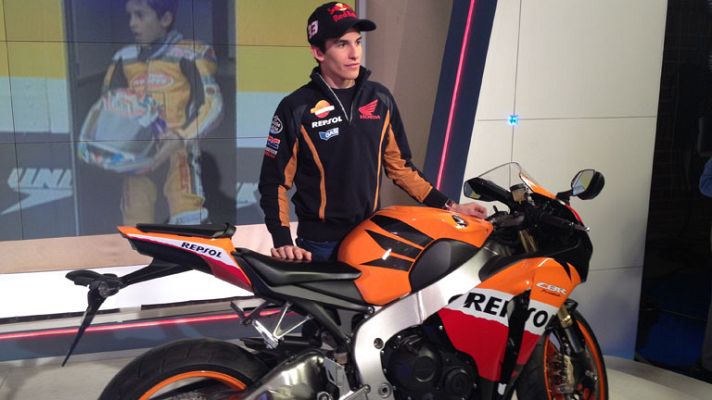 Telediario 1 - Márquez, el campeón precoz visita TVE
