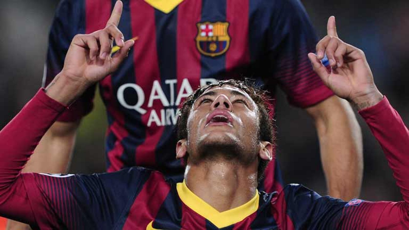 El jugador del FC Barcelona Neymar ha marcado el 3-0 ante el Celtic de Glasgow, en el minuto 44, después de empujar a la red un pase de Montoya.