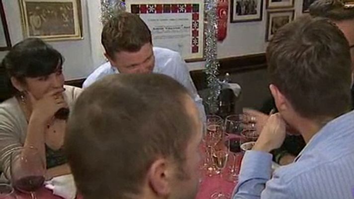 Telediario 1 - Las cenas de trabajo en Navidad