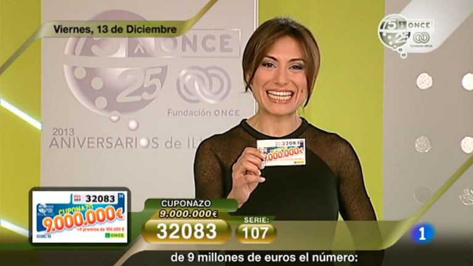 Sorteo ONCE - 13/12/13 - Ver ahora