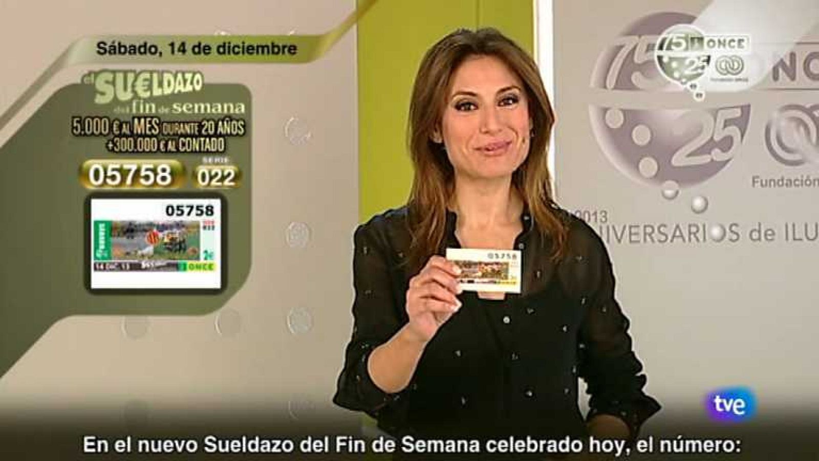 Sorteo ONCE - 14/12/13 - Ver ahora