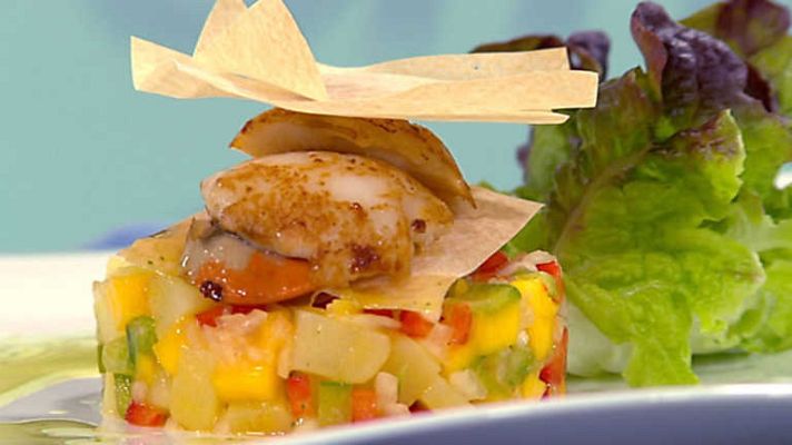 Cocina con Sergio - Vieiras con patatas templadas