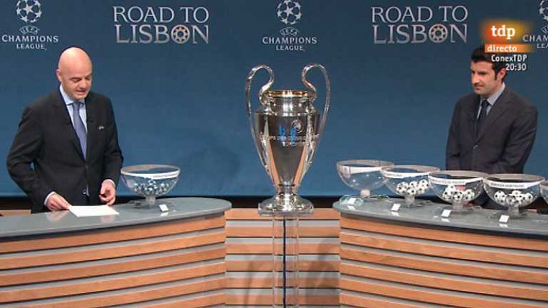 Fútbol - Sorteo 2ª Fase Champions League - ver ahora