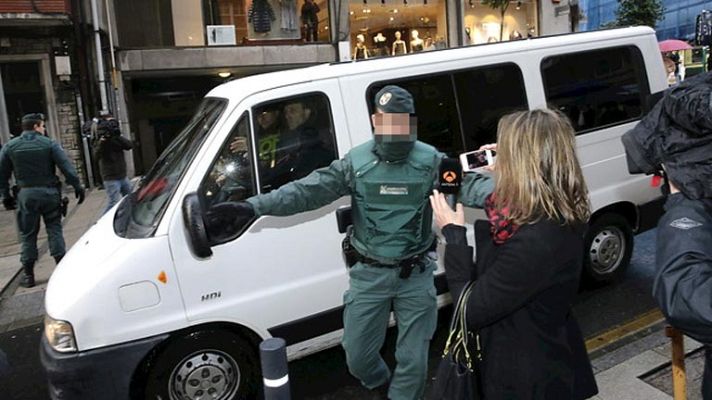 Telediario 1 - Reconstrucción crimen Santiago