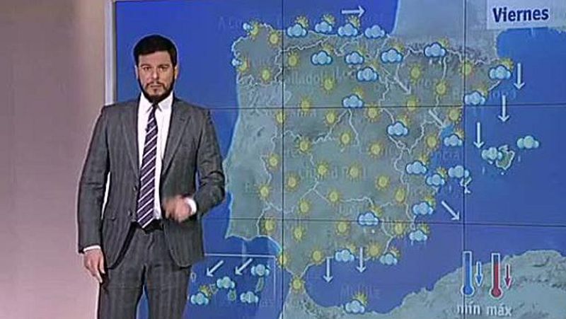 La cota de nieve baja en la Península a los 600 metros y lluvias en Baleares