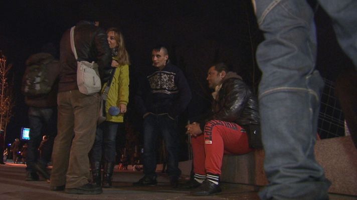 Telediario 1 - Hay más de 30 mil "sin techo"