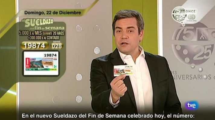 Sorteos ONCE - Sorteo ONCE - 22/12/13