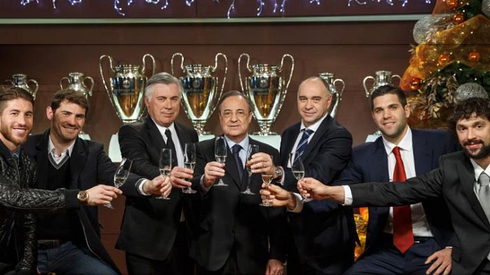 Telediario 1 - El Madrid se une a las felicitaciones navideñas
