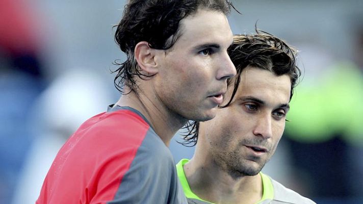 Telediario 1 - Ferrer elimina a Nadal en Abu Dabi