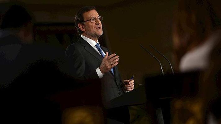 Telediario 1 - Rueda de prensa Rajoy