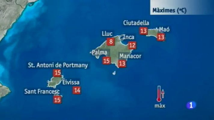 Informatiu Balear - El temps a les Illes Balears - 30/12/13