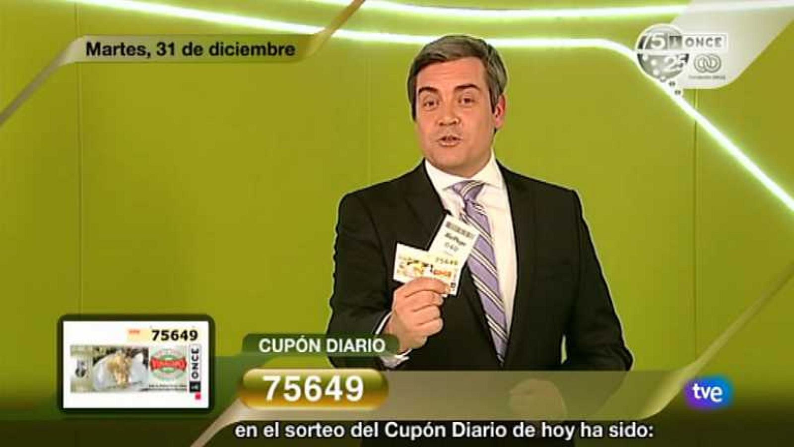 Sorteo ONCE - 31/12/13 - Ver ahora