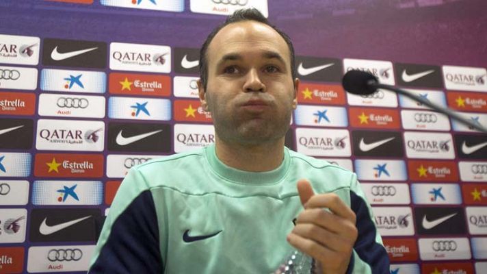 Telediario 1 - Iniesta, feliz por el regreso de Messi