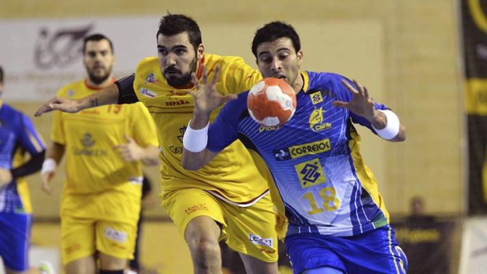 Telediario 1 - España acaba con Brasil en el segundo partido del Memorial Domingo Bárcenas