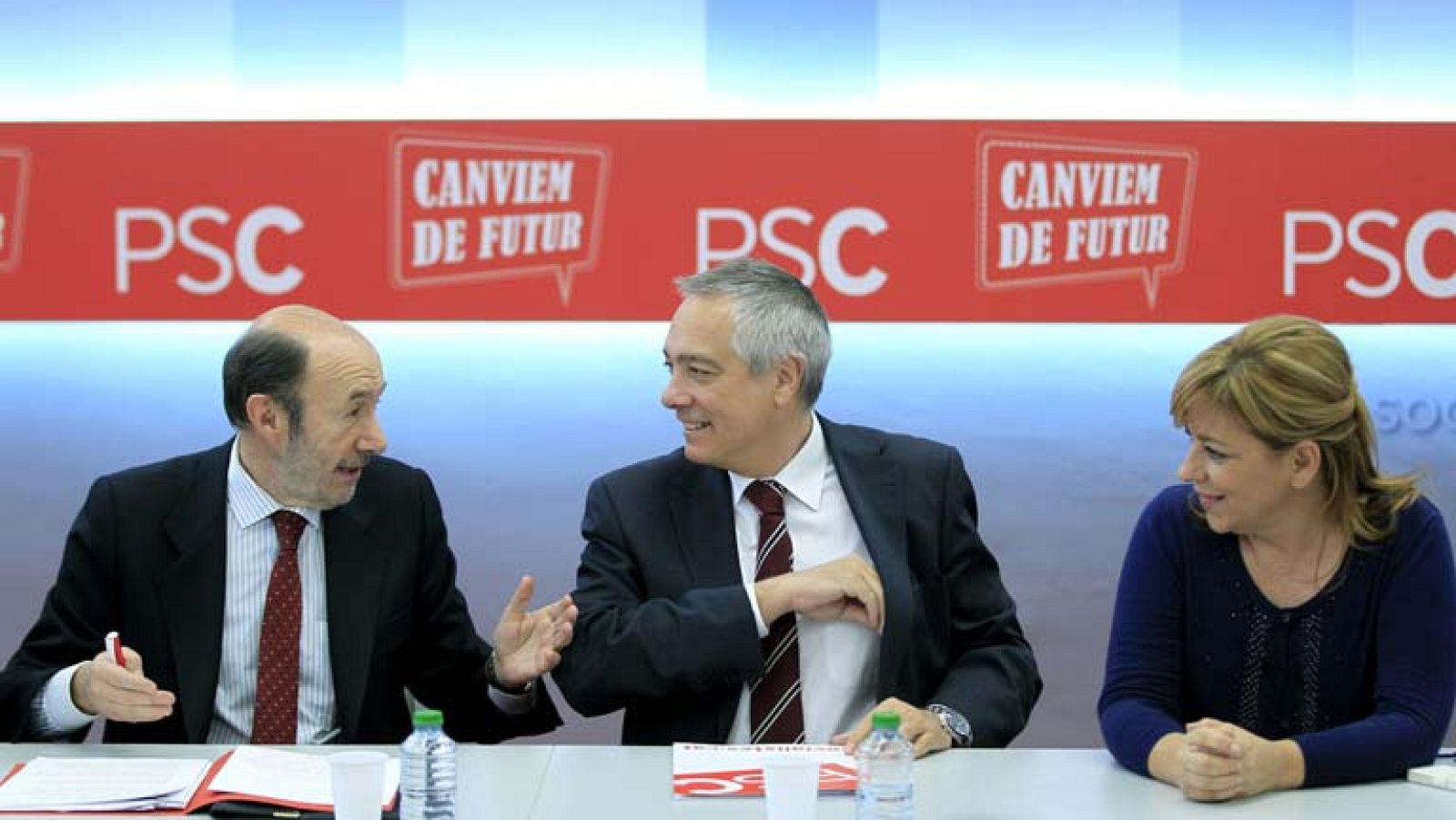 PSOE y PSC se reunen para mostrar su unión frente a la consulta soberanista