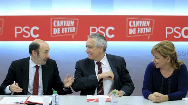 Telediario 1 - Reunión PSOE y PSC