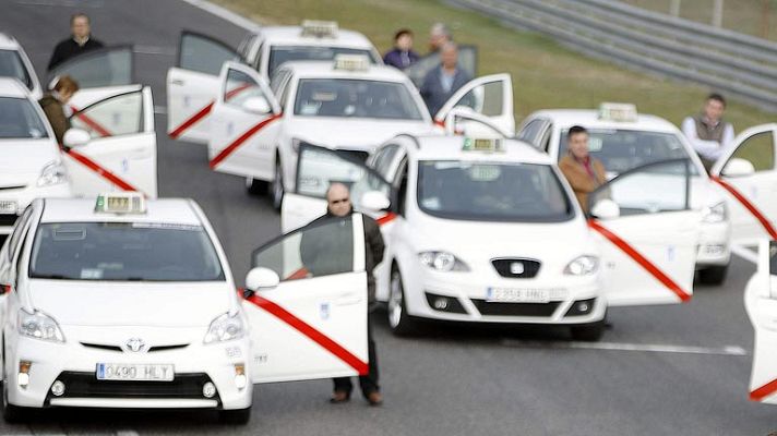 Telediario 1 - Tarifa fija para los taxis del aeropuerto de Barajas