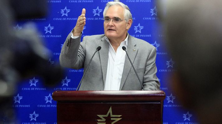 Telediario 1 - El Canal de Panamá ofrece 183 millones de dólares al consorcio para que no suspenda las obras