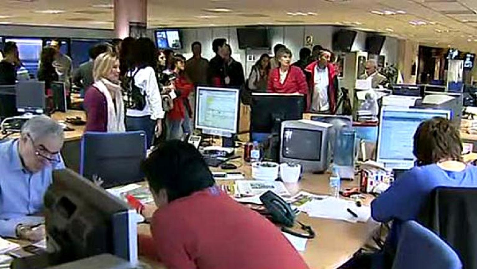 Hoy hemos recibido aquí en Torrespaña la visita del equipo olímpico español de vela. Un equipo que a partir de ahora patrocinará TVE, que respalda así al deporte olímpico que más medallas nos ha dado en los Juegos. La primera cita en el horizonte es