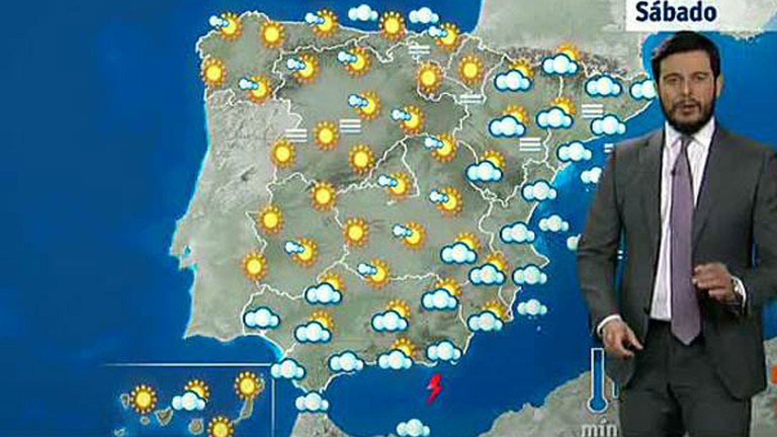 Tiempo más estable con alguna nubosidad en el noroeste y Canarias