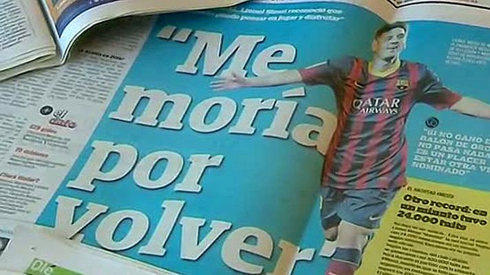 Telediario 1 - Argentina, pendiente del duelo Martino-Simeone