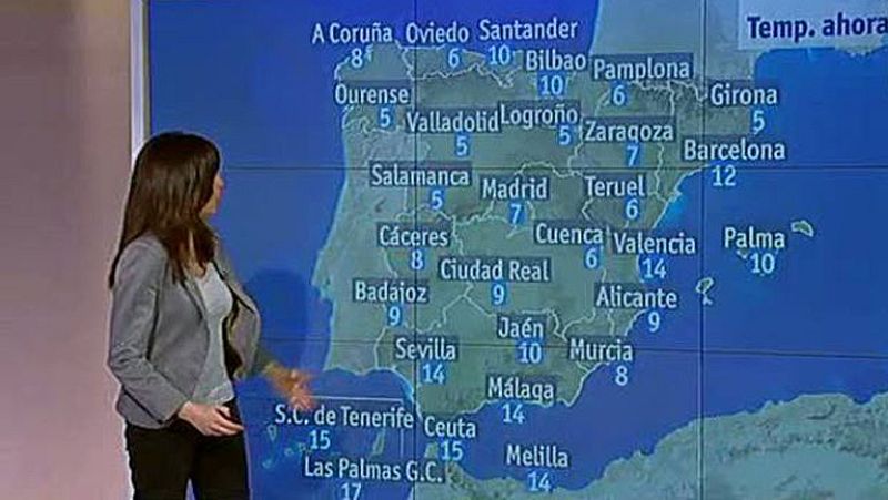 Lluvias en Galicia y en el este peninsular