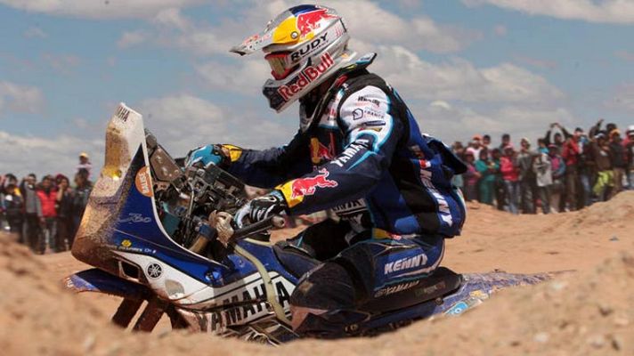 Telediario 1 - Despres gana la octava etapa en motos y Al Attiyah se impone en coches
