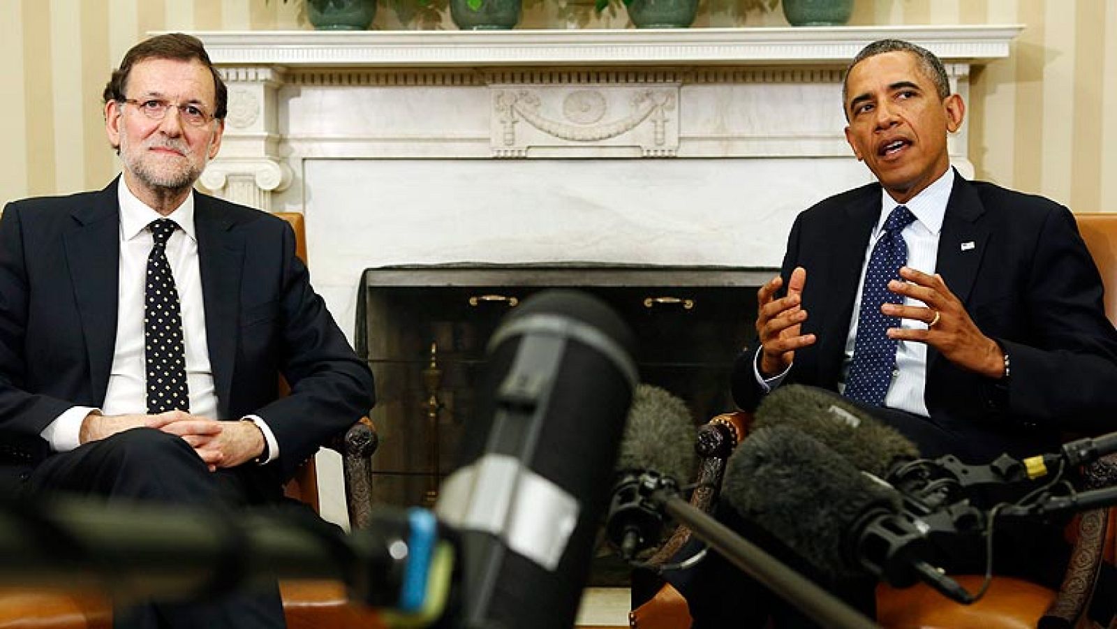 Obama afirma que el "gran liderazgo" de Rajoy ha estabilizado la economía española - Informativo 24h | Ver