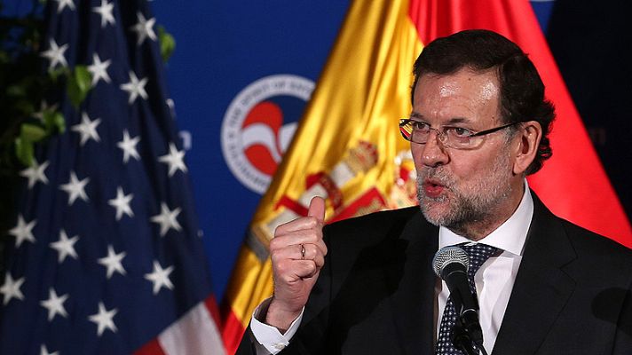 Telediario 1 - Rajoy vuelve a España con los "objetivos cumplidos"