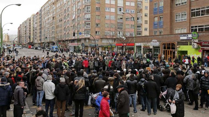 Telediario 1 - Protesta en Burgos