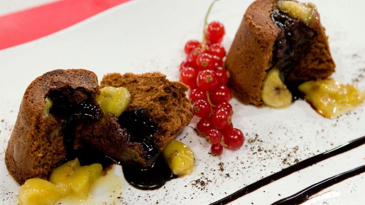 RTVE Cocina - Coulant de plátano y chocolate