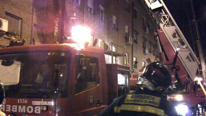 Telediario 1 - Incendio mortal