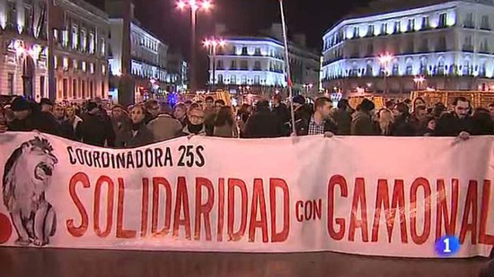 Telediario 1 - Manifestaciones apoyo Gamonal