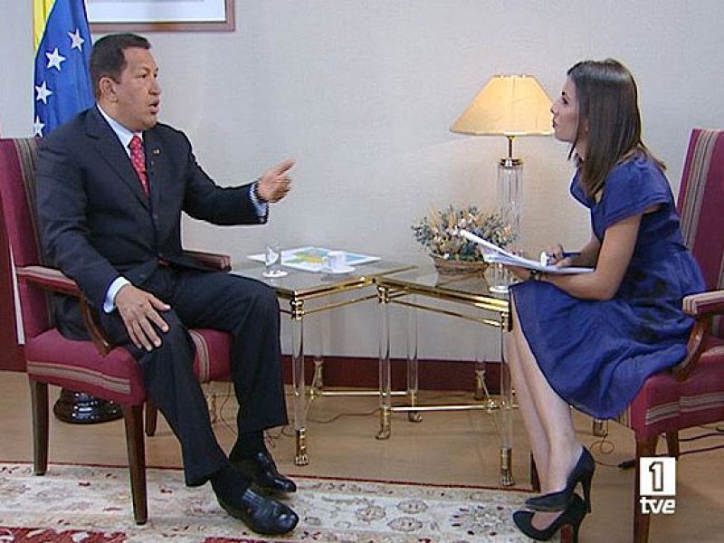 Hugo Chávez, entrevistado en exclusiva en TVE
