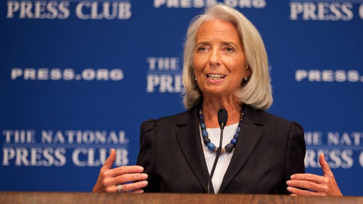 Telediario 1 - El FMI mejora sus previsiones para España y la zona euro