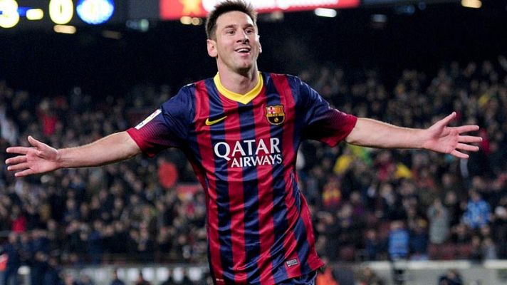 Telediario 1 - Messi cumple ante el Levante 400 partidos en el Barça