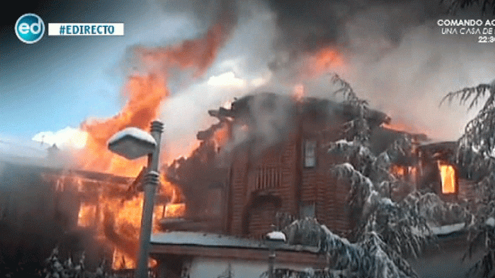 España Directo - Un incendio arrasa un hotel